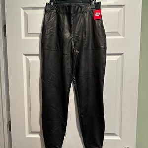 NWT Spanx Leather Jogger